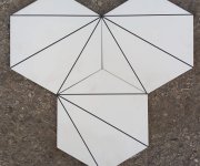 Dlažba Deceram PAM Fabila Decor2 Blanco 25,8x29 Hex - bílá (skladem)
