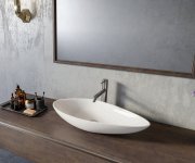 Cerastyle Ovali Keramické Umyvadlo 74x38,5cm, Bílá
