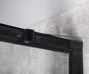Gelco Sigma Simply Black čtvrtkruhová Sprchová Zástěna 800x800 Mm, R550, čiré Sklo