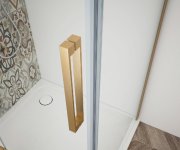 Gelco Trinity Gold Matt Obdélníkový Sprchový Kout 1200x1000mm, čiré Sklo, Pravé
