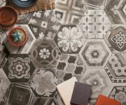 Dlažba jako beton CIR Miami MIX Esagona 24x27,7 MIX
