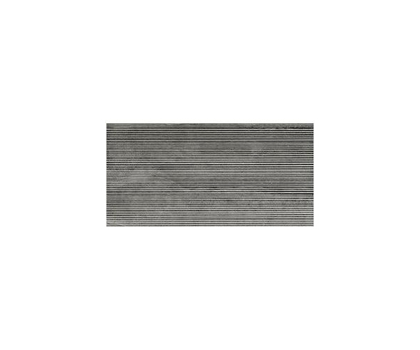 Dlažba jako kámen Coem Reverso2 Line Black 30x60 Nat. Rett. - šedá