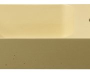 Sapho Piccolino Betonové Umývátko 30,8x17cm, Baterie Vpravo, žlutá Mat