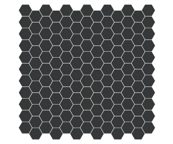Mozaika Appiani Eden Lavagna 30x30 Hexagon Matt. - antracitová