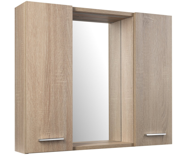 Aqualine Zoja/keramia Fresh Strip Galerka S Led Osvětlením, 70x60x14cm, Dub Platin