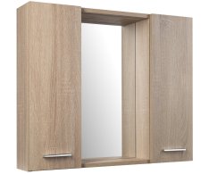 Aqualine Zoja/keramia Fresh Strip Galerka S Led Osvětlením, 70x60x14cm, Dub Platin