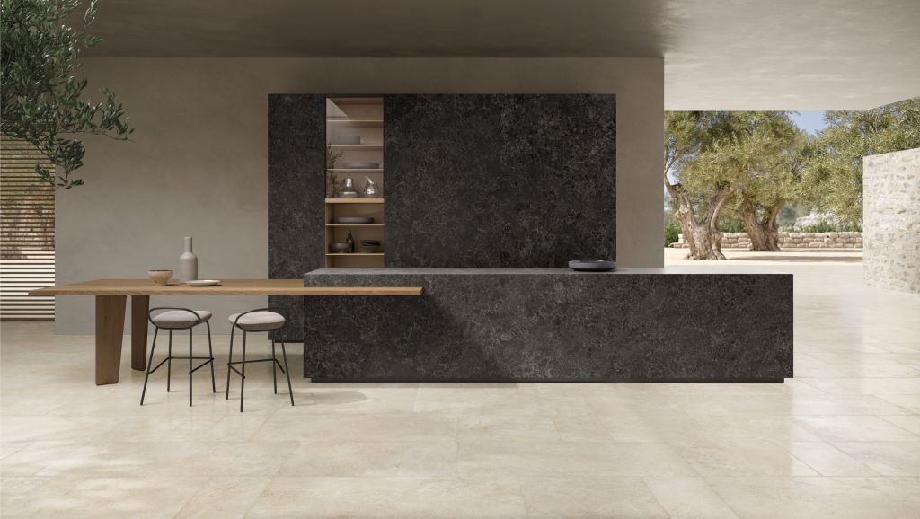 Realizace Modulární podlaha s dlažbou Piemme Limestone Italian White