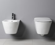 Sapho Avva Bidet Závěsný 35,5x53 Cm, Bílá