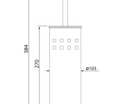 Aqualine Simple Line Wc štětka Válcová S Otvory, Bílá