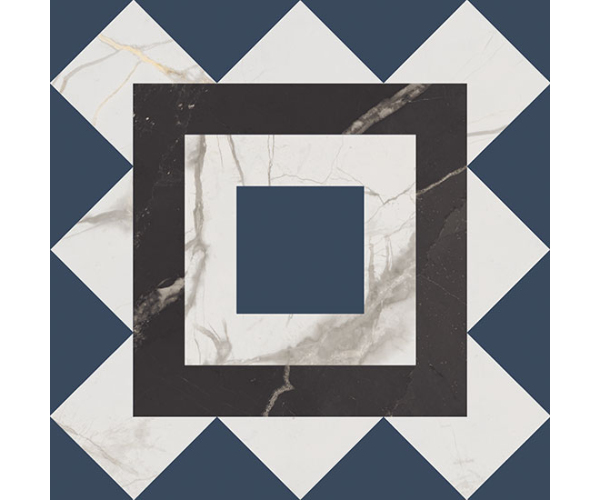 Dlažba jako beton Fioranese Marmorea Intensa Blueberry DECO 20x20 Matt. Rett.