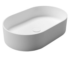 Sapho Thin Umyvadlo Na Desku, Rockstone, 55x35cm, Bílá Mat