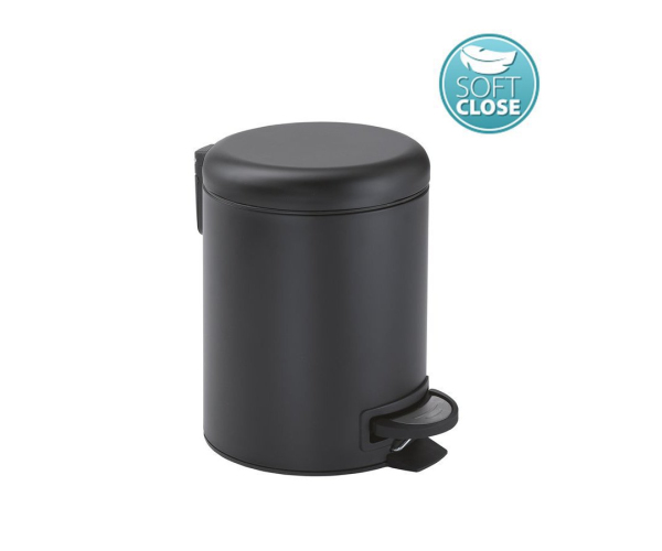 Gedy Potty Odpadkový Koš 3l, Soft Close, černá Mat