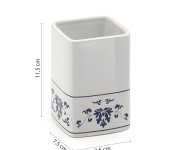 Gedy Cixi Sklenka Na Postavení, Porcelán, Bílá/modrá