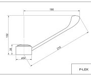 Lékařská Páka  K Bateriím S Kartuší 40 Mm - Kovová/chrom P-LEK