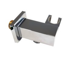 Acs95015 - Cinque - Stěnová Přípojka Pro Sprchovou Hadici, S Držákem Ruční Sprchy, Kovová