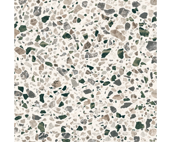Dlažba jako terrazzo Caesar Civic Multicolor Cold 30x30 Mat. Rett. - bílá