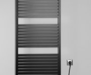 Aqualine Tondi-e Elektrické Otopné Těleso Rovné 600x1330 Mm, 600 W, černá Mat