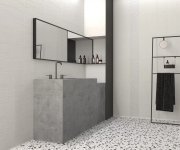 Dlažba jako terrazzo Equipe Ape Trendy Black 20x20 (skladem)