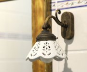 Sapho Bari Svítidlo E14, 40w, 230v, Keramické Stínítko, Ip21, Bronz