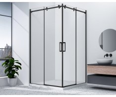 Gelco Dragon Black čtvercový Sprchový Kout 1000x1000mm, Rohový Vstup