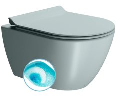 Gsi Pura Závěsná Wc Mísa, Swirlflush, 36x50cm, Ghiaccio Dual-mat