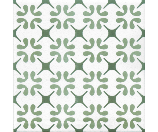 Retro dlažba Tonalite Aquarel Decoro Polaris Verde 15x15
