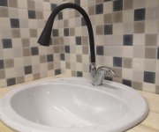 SÁZAVA - Dřezová baterie s flexibilním ramínkem chrom/černá 3/8" SA306.0/13 SA306.0/13