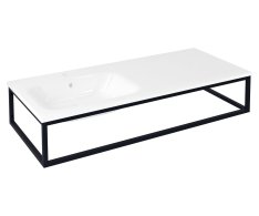 Sapho Ska Konzole Pod Umyvadlo/desku 119,7x22x51cm, černá Mat