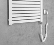 Aqualine Tondi-e Elektrické Otopné Těleso Rovné 450x1330 Mm, 500 W, Bílá