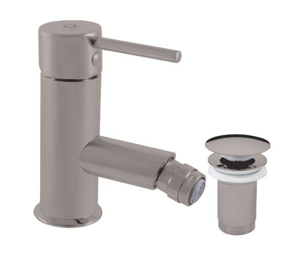 Bidetová baterie s výpustí SEINA METAL GREY - lesklá 3/8" SE945.0KMGL