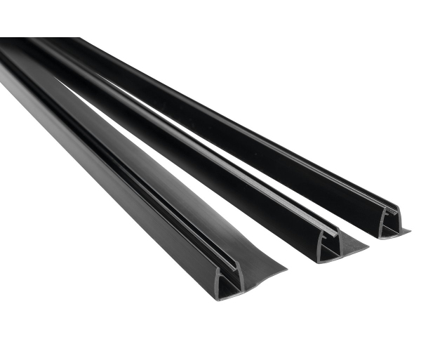 Polysan Easy Black Set Svislých Těsnění Pro Sklo 6mm, 2000mm (3ks)