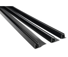 Polysan Easy Black Set Svislých Těsnění Pro Sklo 6mm, 2000mm (3ks)