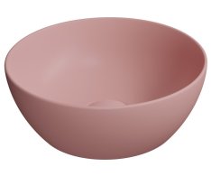 Gsi Pura Keramické Umyvadlo Na Desku, Průměr 32cm, Blush Mat