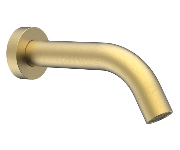Sapho Nástěnná Výtoková Hubice, Kulatá, 174mm, Zlato Mat