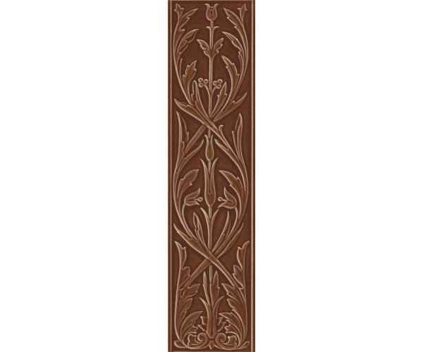 Retro dekor Grazia Epoque Ermitage Caramel Craquele 20x80 - hnědá