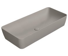 Gsi Nubes Keramické Umyvadlo Na Desku 80x40cm, Tortora Mat