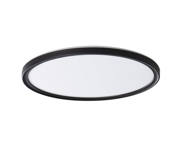 Miledo Azpo Stropní Led Svítidlo, ø 420mm, 22w,3000/4000/6000k, Ip54, černá Mat