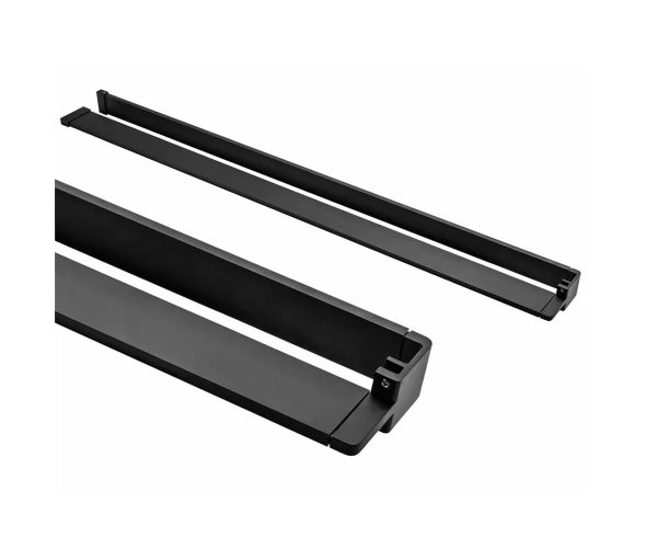 Mereo Polička K Walk In, 120 Cm, černý Alu