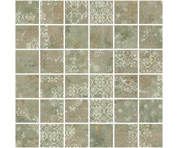 Mozaika Aparici Rug Green Mosaico 30x30 Nat. Rett.