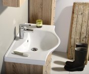 Aqualine Keramia Fresh Umyvadlová Skříňka 74,5x74x34,7cm, Dub Platin
