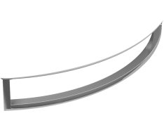 Gsi Norm čelní Držák Ručníků 60cm, Pro Umyvadlo 8645111, Chrom