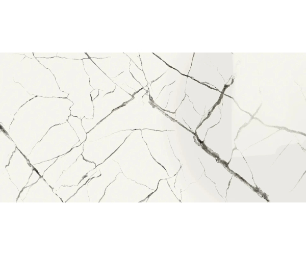 Dlažba jako mramor Settecento Reverse Artic Lappato 60x120 Rett. - bílá