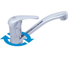 SÁZAVA - Umyvadlová baterie na jednu vodu bez výpusti Chrom 1/2" SA092.5