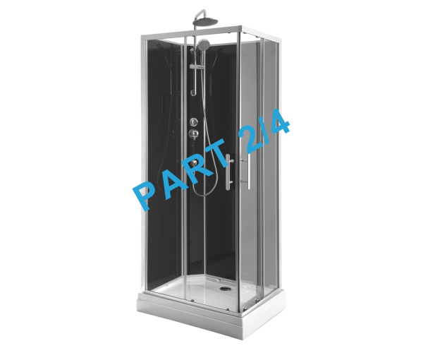 Aqualine Granvik Sprchový Box 700x900x2180mm část 2/4 Fixní A Posuvné Sklo čiré
