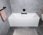 Polysan Cascata L Monolith Obdélníková Vana 180x80x60cm, Kaskáda černá
