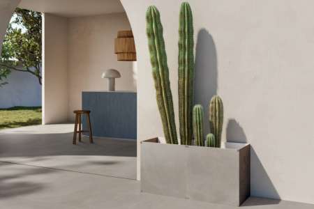 Velkoformátová betonová dlažba Caesar Prima Concrete 120x120 Soft Rett.