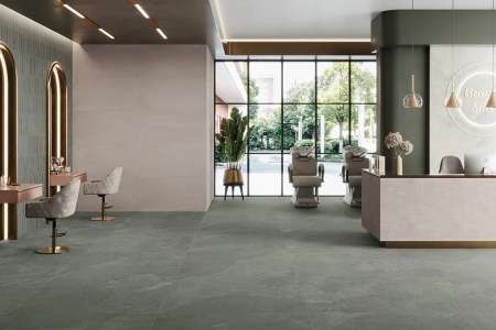 Beauty Saloon s dlažbou a obkladem ze série Caesar SLAB2