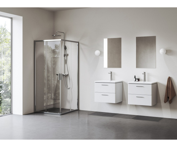 Sprchový kout Blix II NBLRV2 - NBLRV2 80x80, lesk+transparent