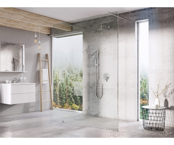 Sprchový kout Walk-In model Free - Walk-In Free Set 120, lesk+transparent
