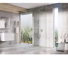 Sprchový kout Walk-In model Free - Walk-In Free Set 120, lesk+transparent